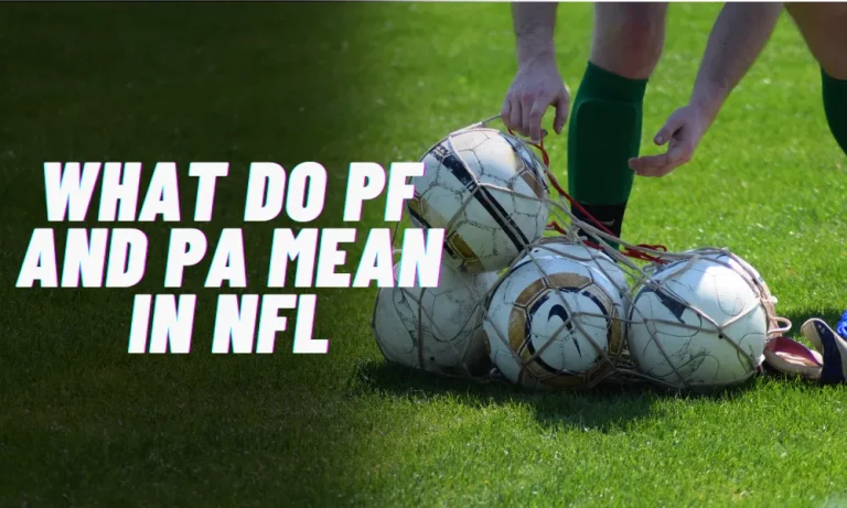 What do PF and PA mean in NFL?
